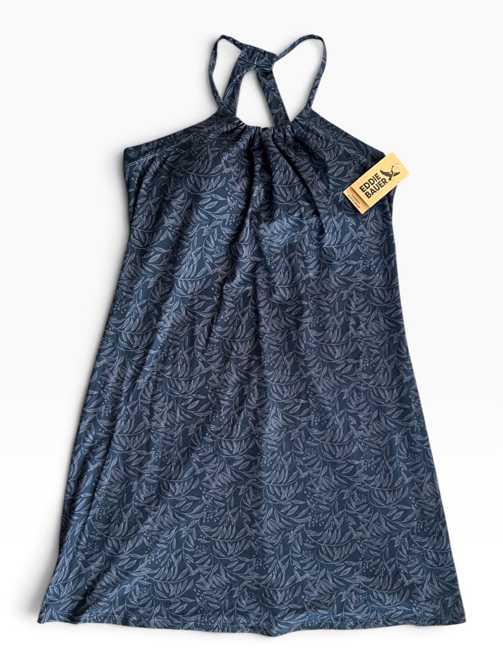 Eddie Bauer Athletic Dress Navy Floral Dress Womenโs Size XL New With Tag